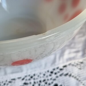 Vintage Red Polka Dot Pyrex Bowl - Etsy
