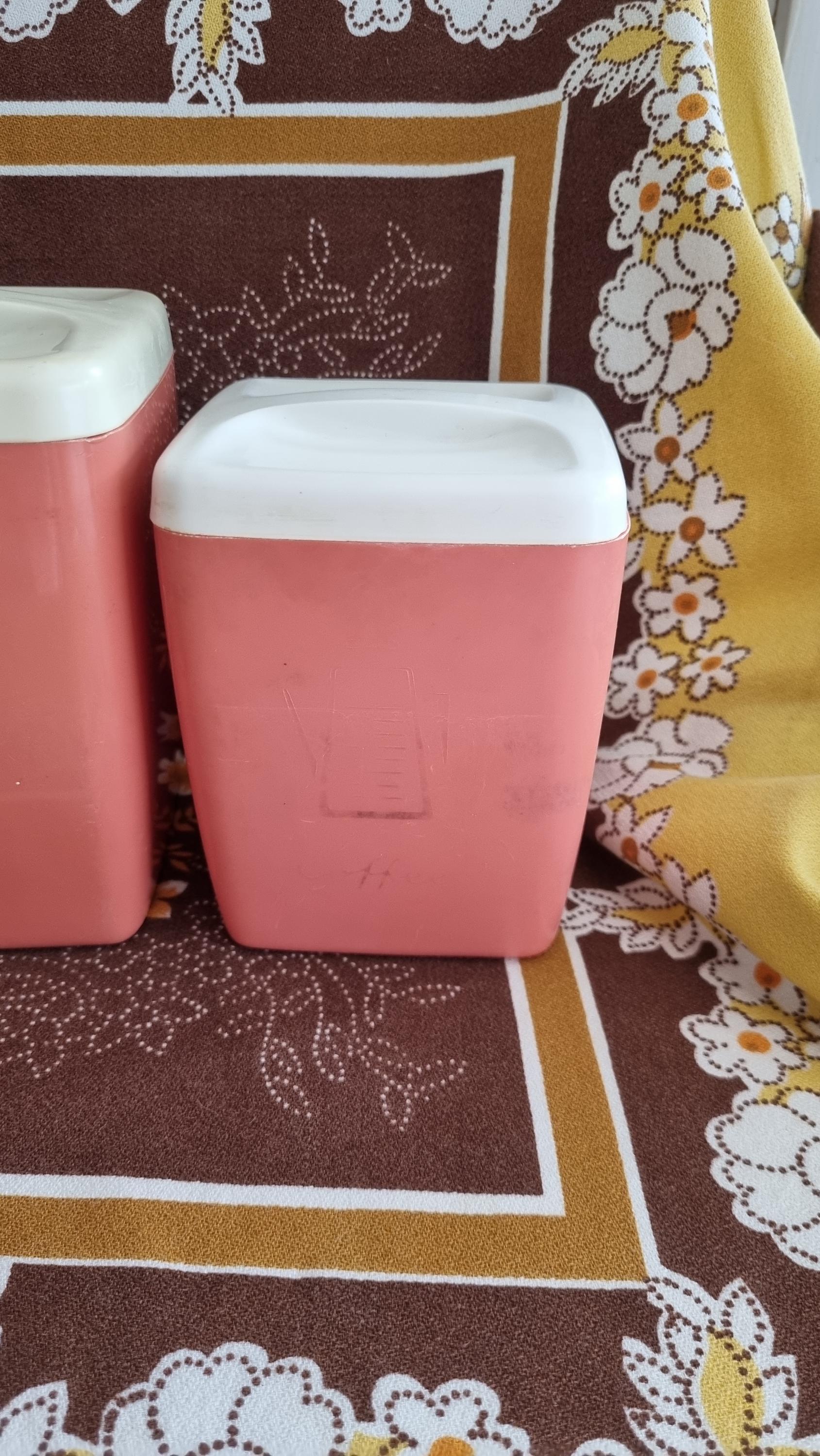 ヴィンテージNally Ware ナリーウェアキャニスター4点GREE·͜· ♡ ヴィンテージNally Ware ナリーウェアキャニスター4点GREE·͜