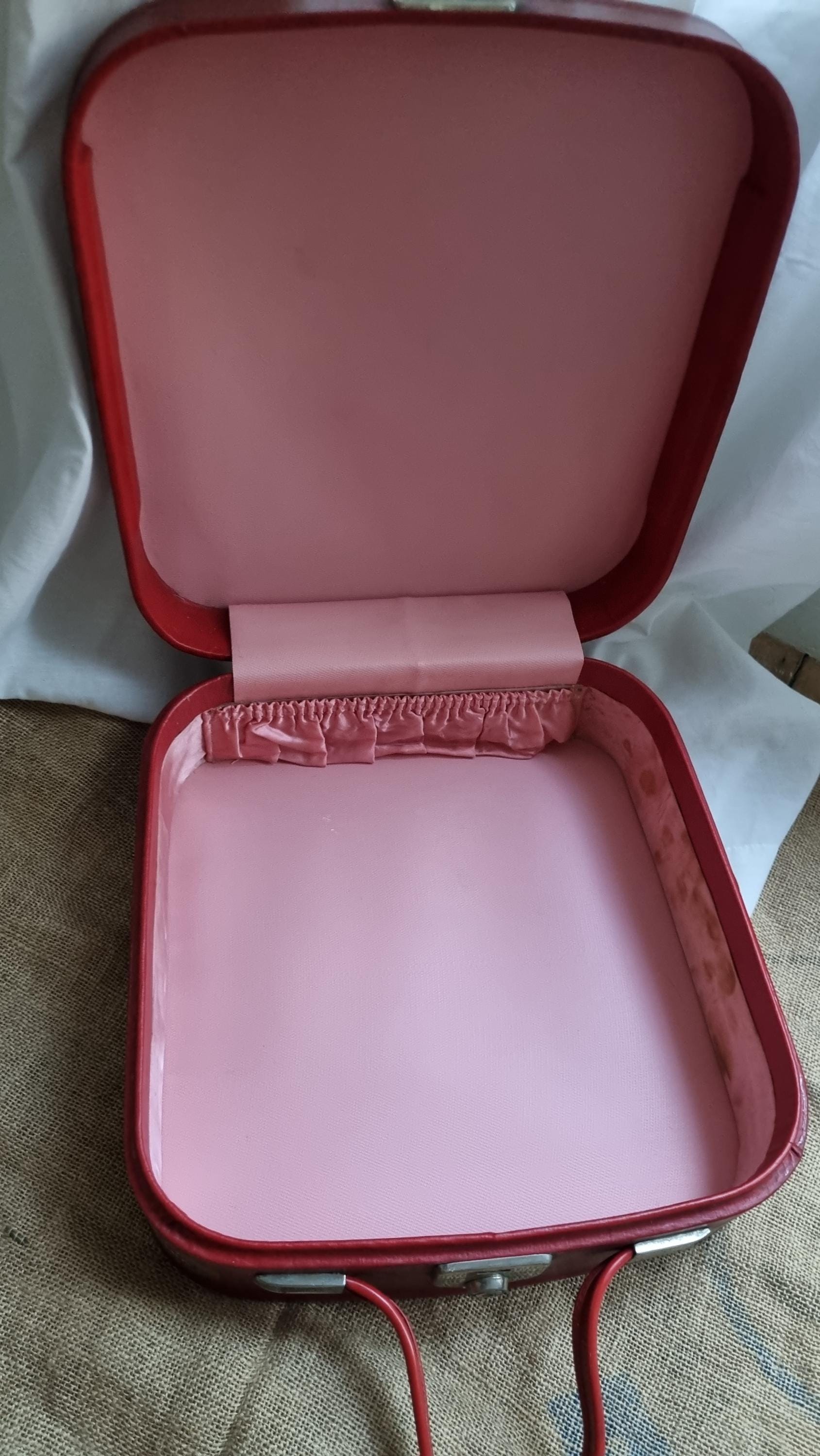 Vintage Cherry Red Hard Beauty Case - Etsy Australia