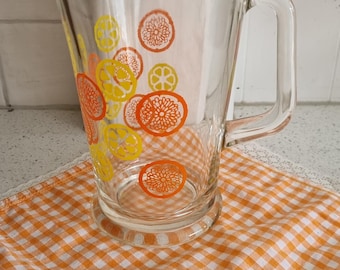 Vintage glass pitcher