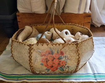 Vintage craft basket