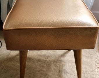 Vintage retro vinyl foot stool
