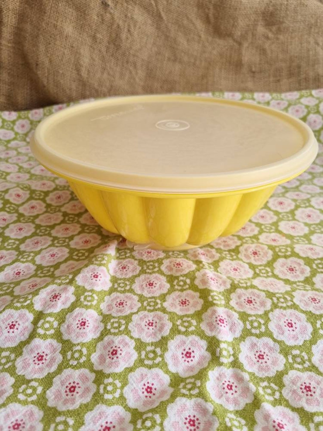 Vintage Yellow Tupperware Jelly Mould With Cookie Cutter Shapes Etsy