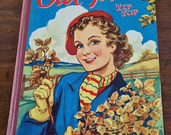 Vintage 1950s Our Girls top top hard cover childrens book