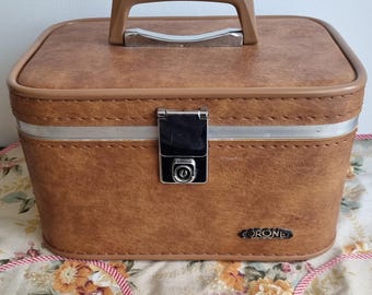 Vintage Coronet tan train case