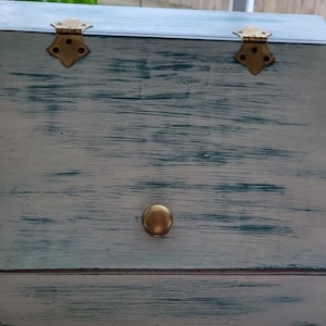 Vintage wooden bread box