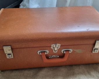 valise vintage Everlite beige