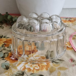 Vintage glass jelly mould