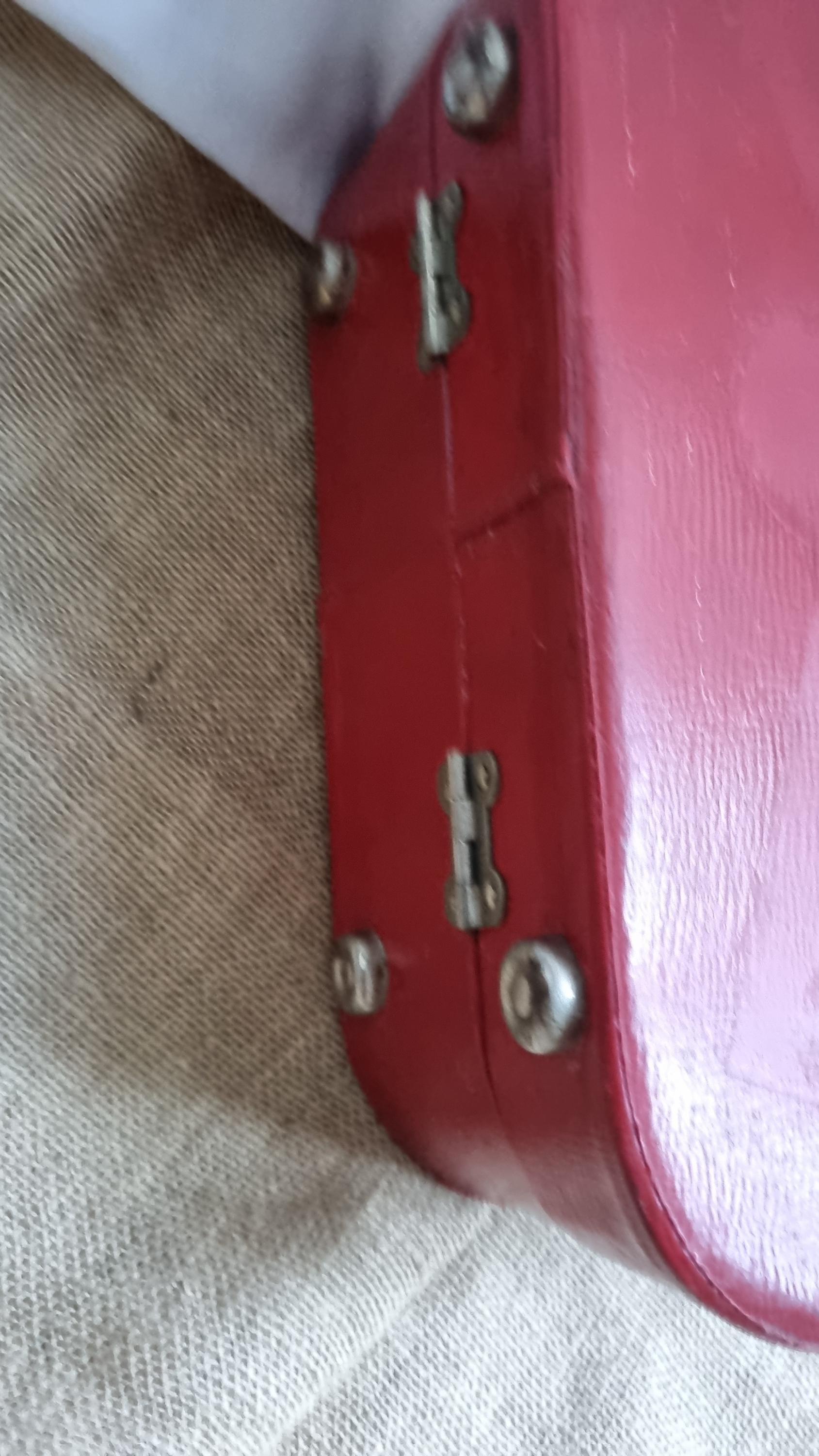 Vintage Cherry Red Hard Beauty Case - Etsy Australia