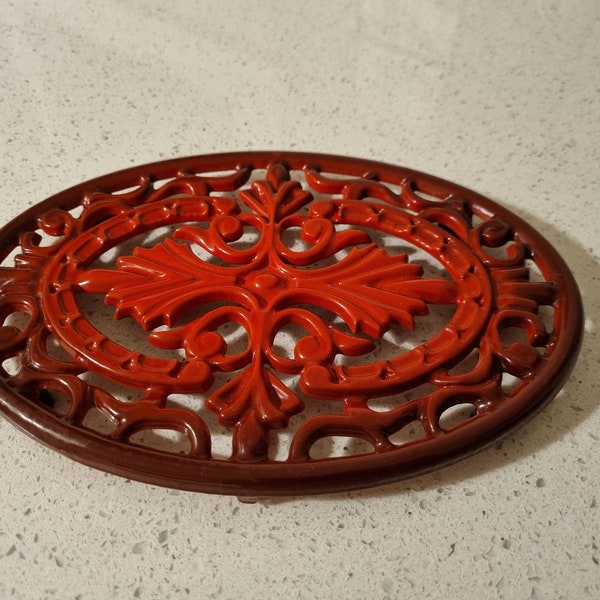 Cast Iron Trivet Vintage Etsy