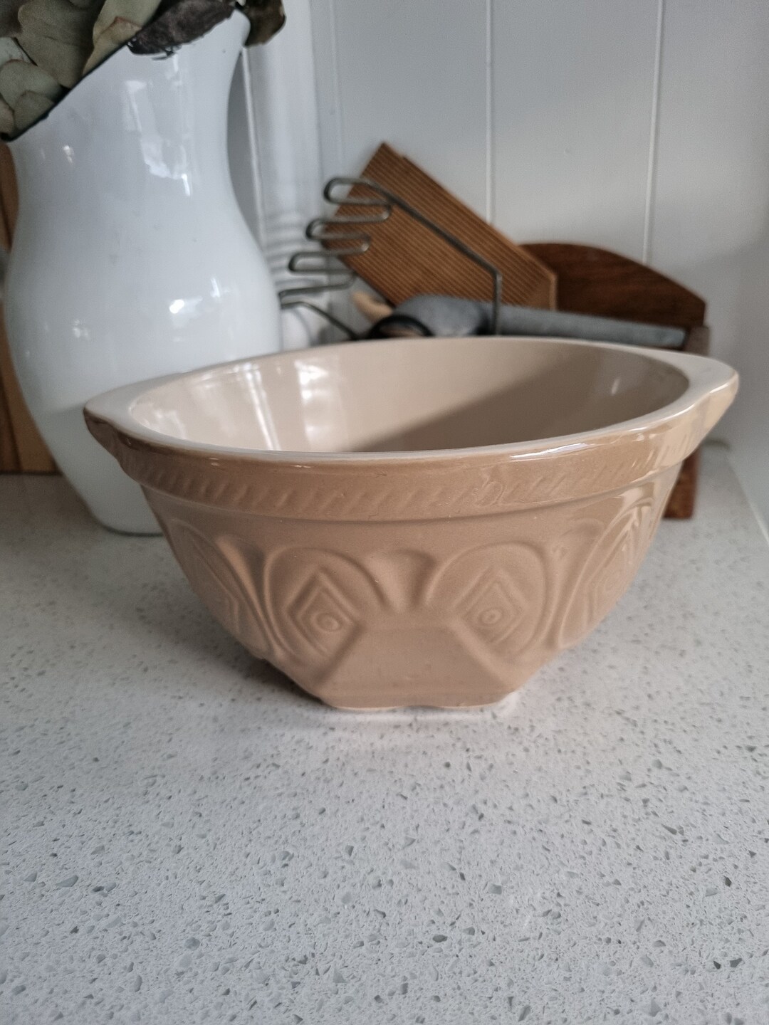 Vintage Traditional Stoneware Mixing Bowl Etsy