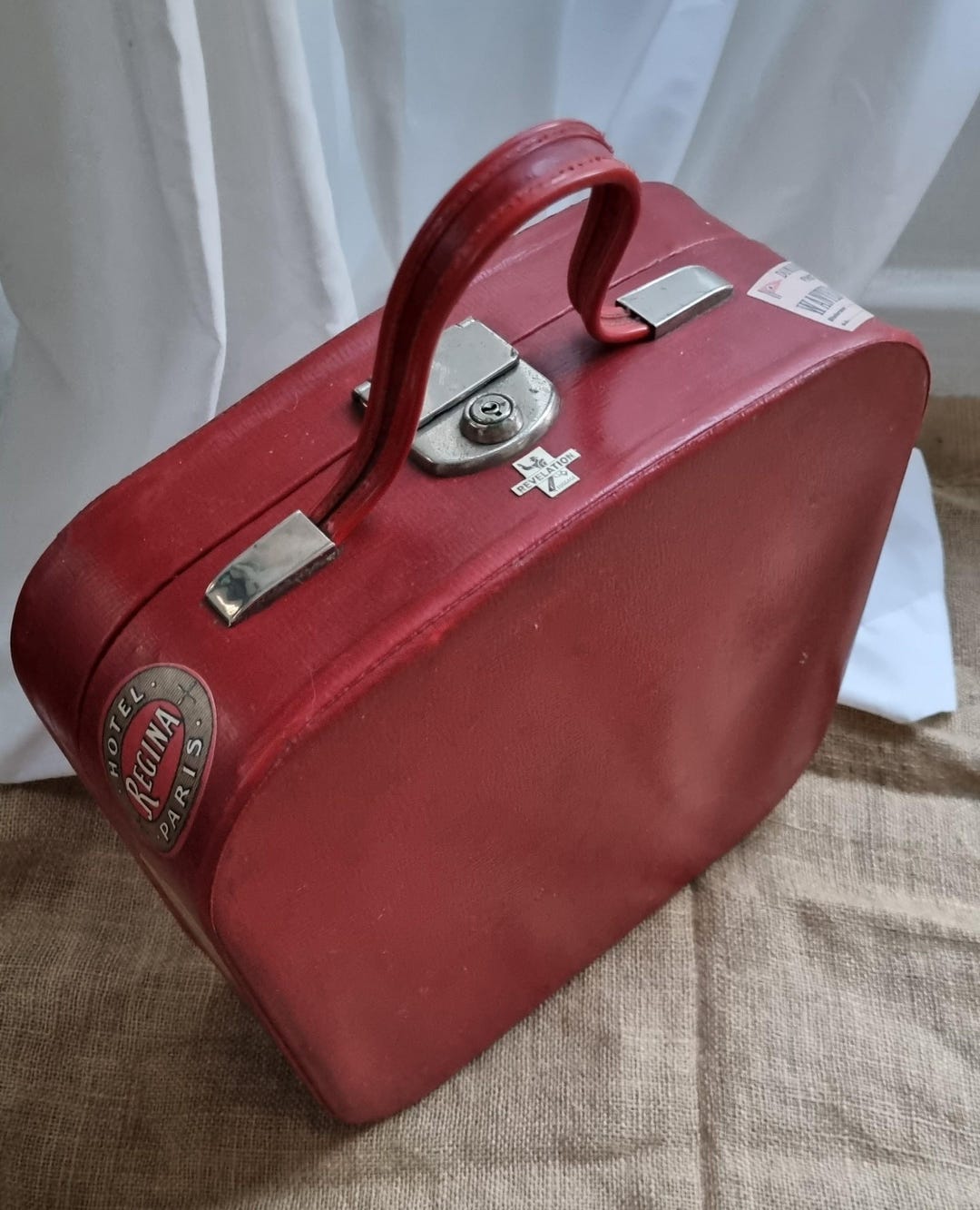 Vintage Cherry Red Hard Beauty Case - Etsy Australia