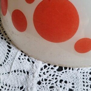 Vintage Red Polka Dot Pyrex Bowl - Etsy