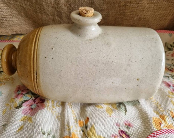 Vintage Stoneware Hot Water Bottle Etsy