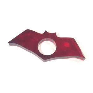 Bat Shaped Book Page Holder Ring - Blood Red