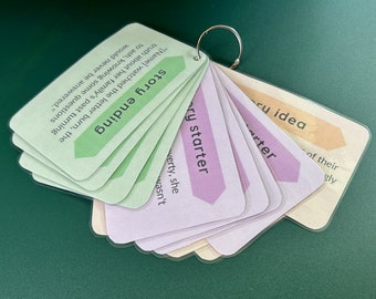 130 Printable Story Writing Cards - Unique Starters, Endings & Ideas for Storytelling