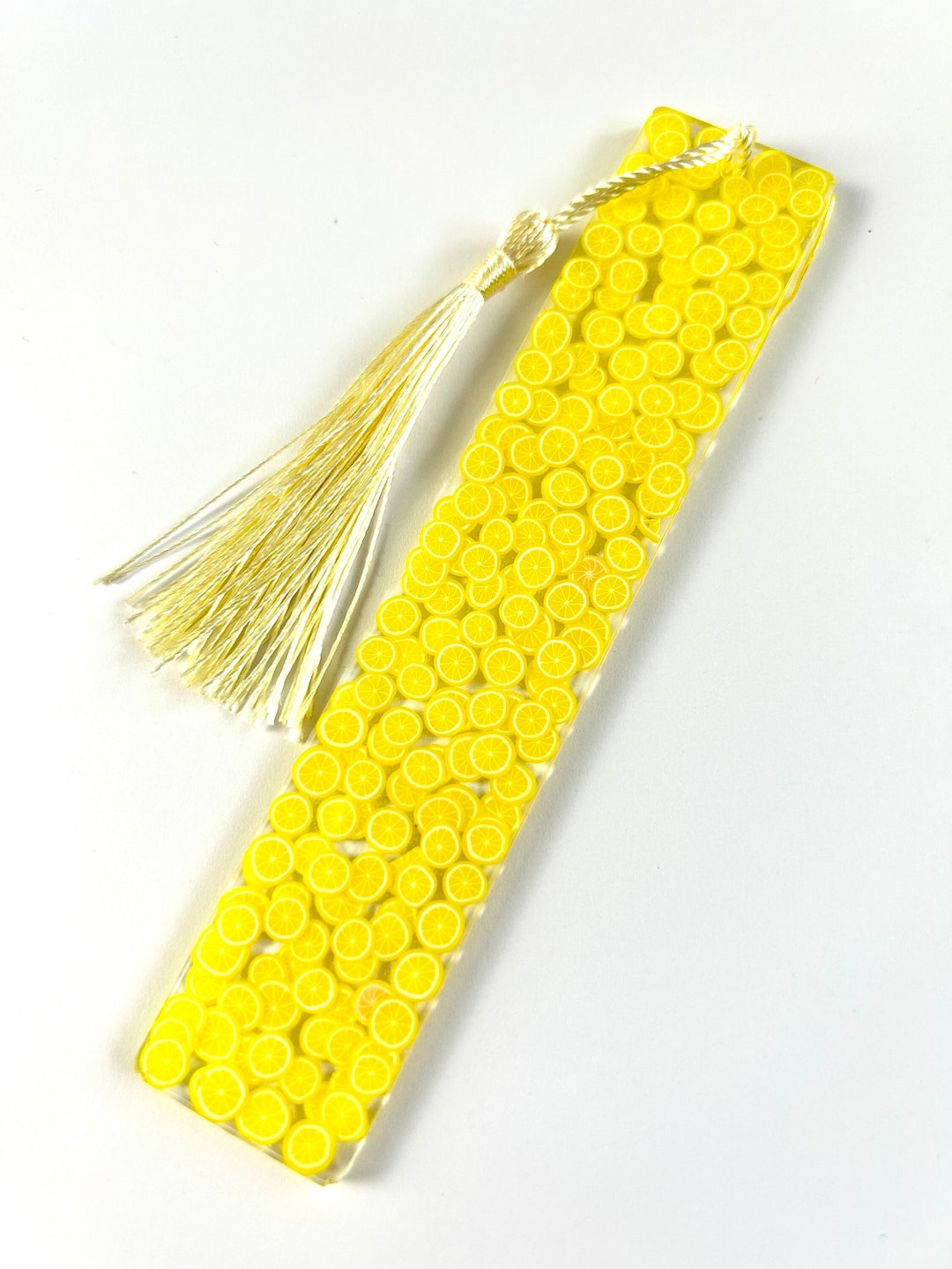 Colourful Lemon Citrus Fruit Salad - Epoxy Resin Bookmark - Bright ...