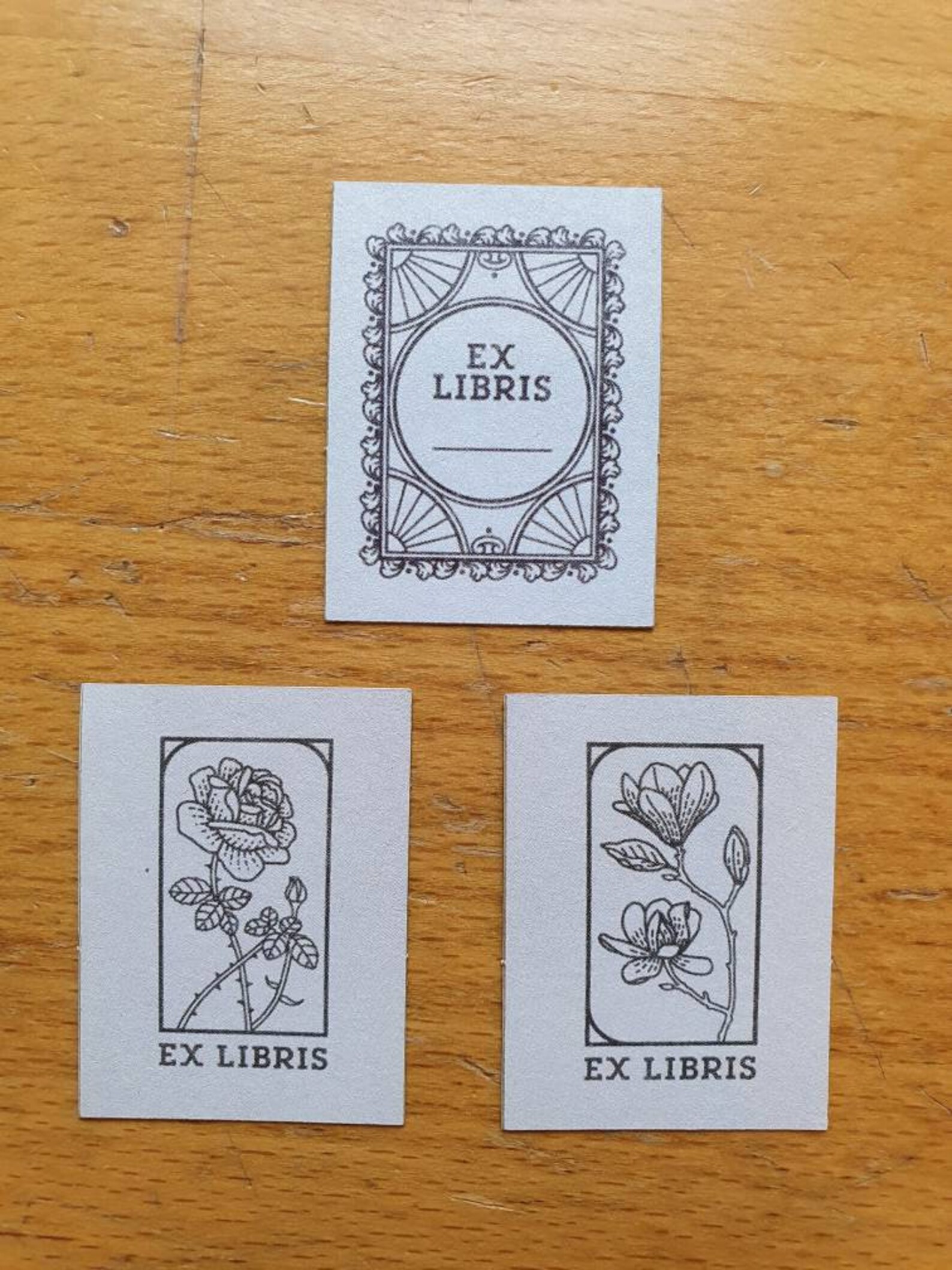 Ex Libris Sticker pack | Etsy