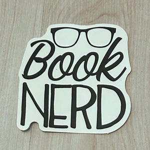 Book Nerd Text Sticker