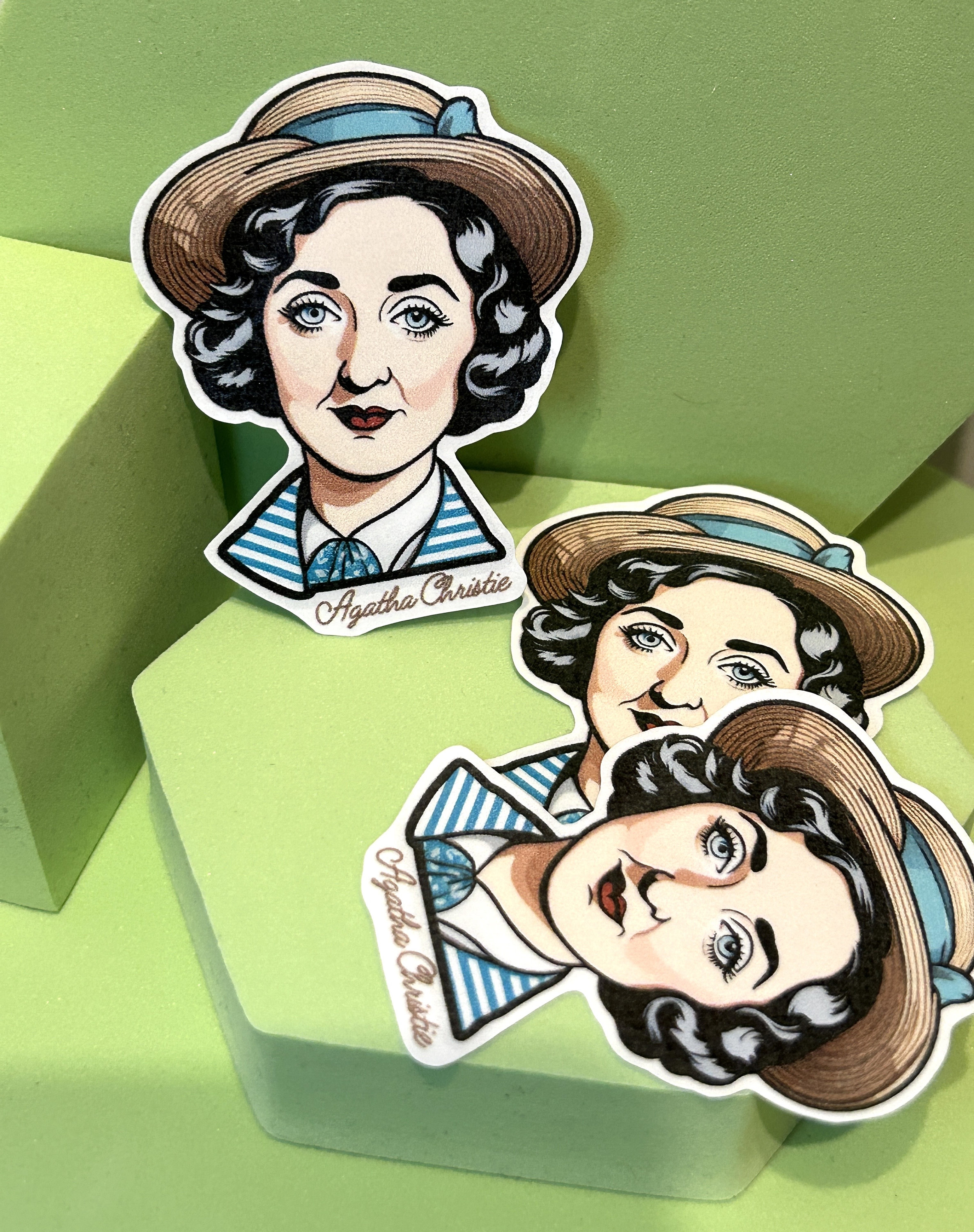 Agatha Christie Portrait Sticker