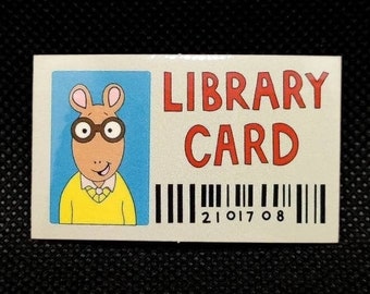 Arthur&#39;s Library Card Sticker