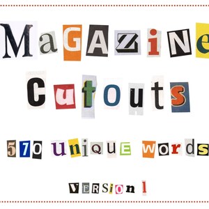 Recortes de palabras de revistas en inglés - 570 palabras únicas (780 en total) - IMPRIMIBLE
