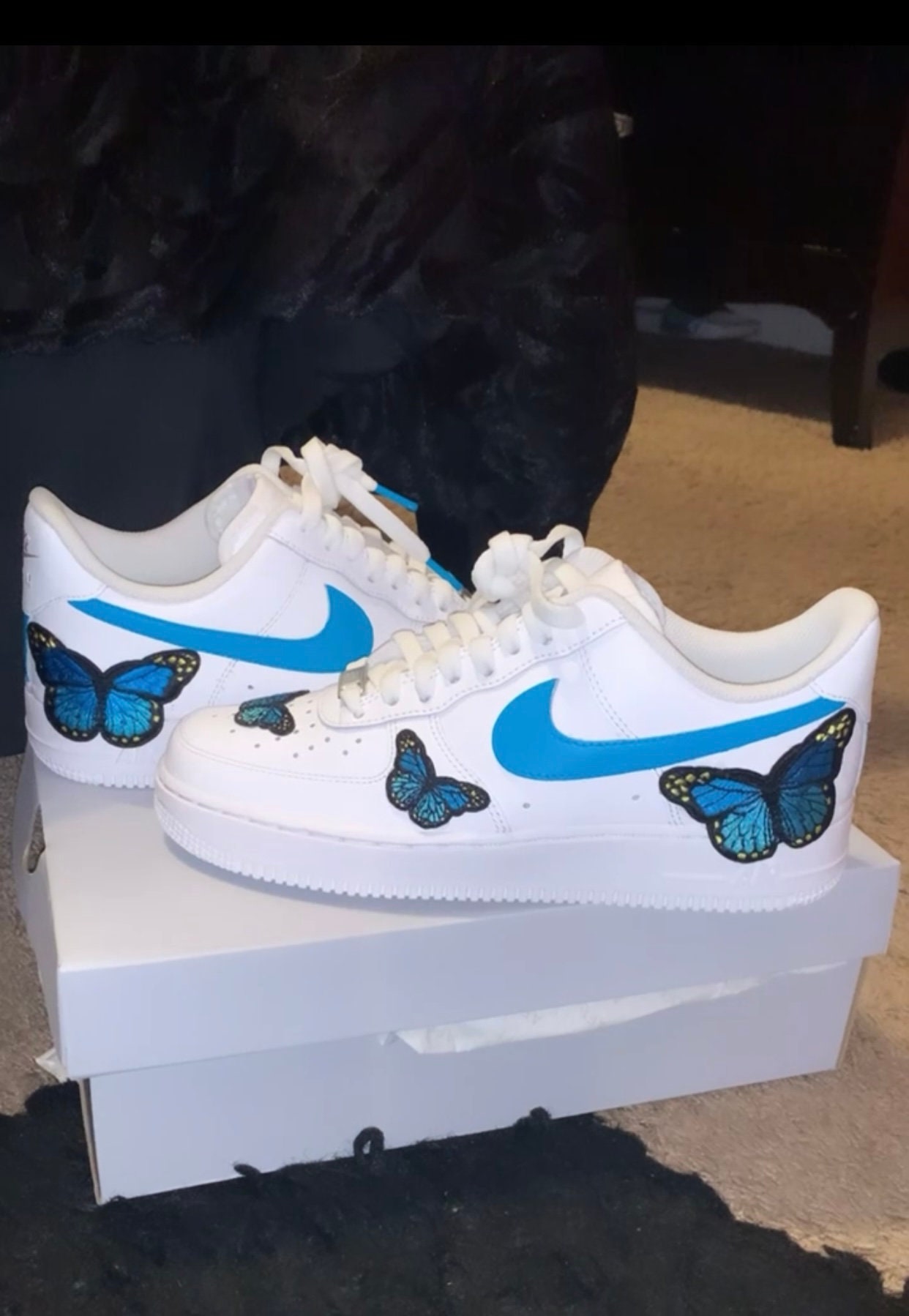 custom butterfly nikes