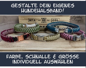 Gestalte dein eigenes Halsband, Paracord Hundehalsband, Hunde Halsband, Hunde Leine, Paracord Leine, Hunde Geschirr, Hunde Geschenke