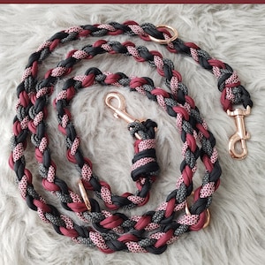 Design your own leash, dog leash, paracord leash, adjustable leash, braided leash, dog gifts, DIY set, dog collar