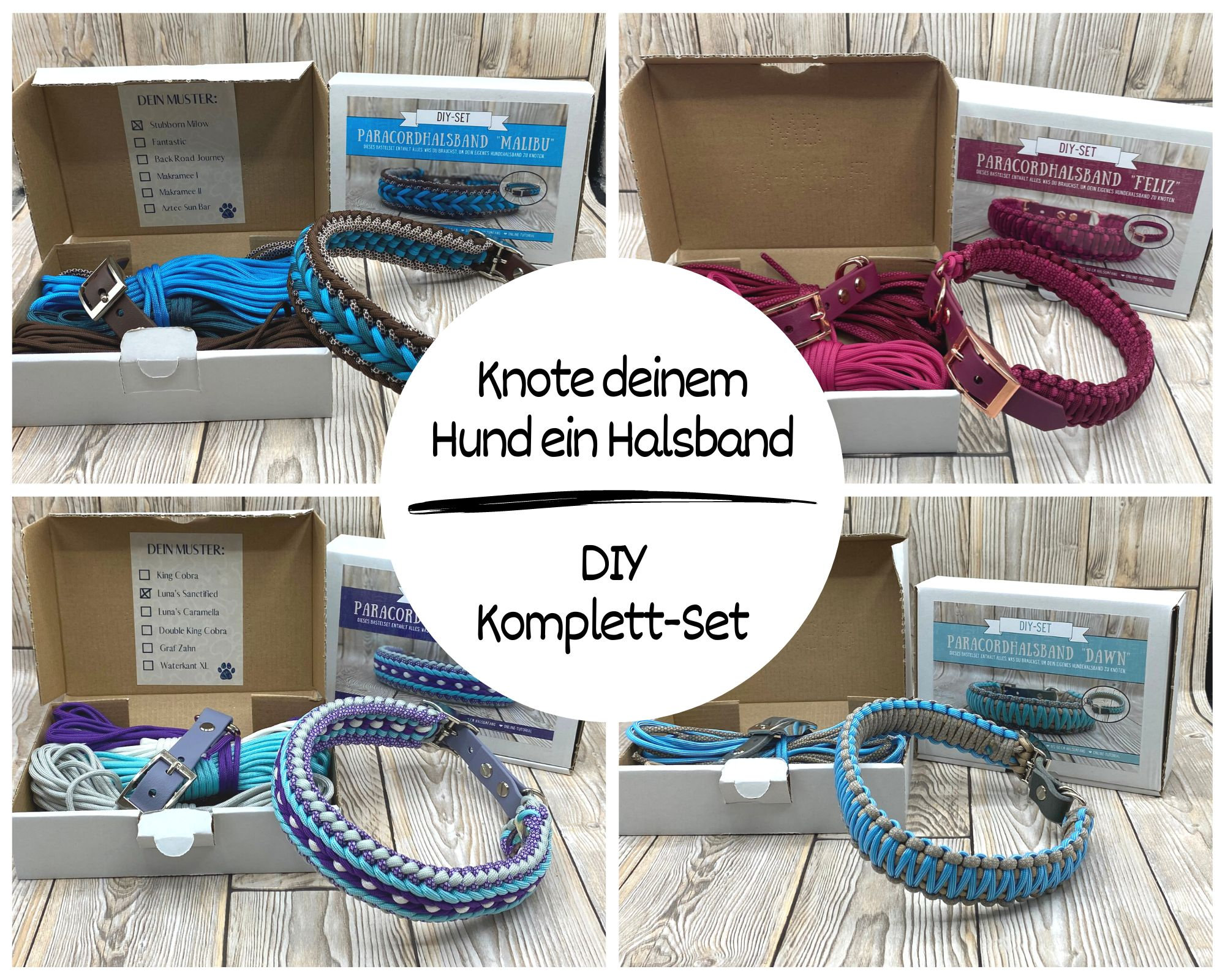 Make Your Own Dog Collar in Pink or Blue Crafting Kits for 
