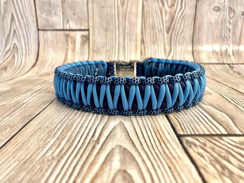 Paracord Halsband Blauer Traum DIY Set Bild 2