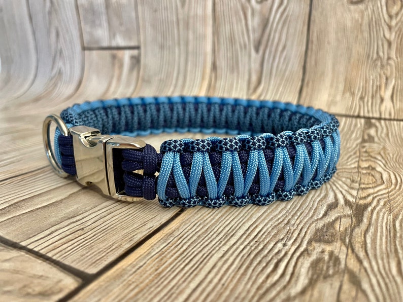 Paracord Halsband Blauer Traum DIY Set Bild 1