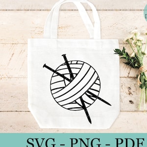 Yarn Ball SVG, knitting cut files, digital download for cricut, hand drawn svg, knit knitters svg,