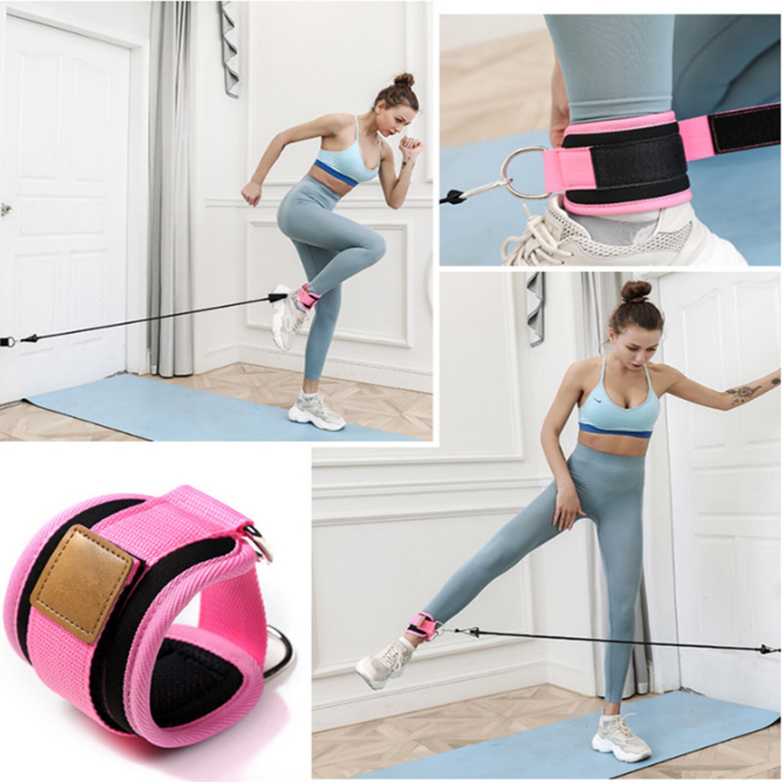 Resistance Bands with Ankle Straps Cuff with Cable for Etsy