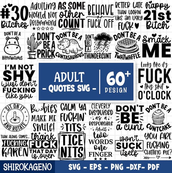 Adult Svg Bundle, Adult Quotes Svg, Funny quotes SVG Bundle, Sarcastic Svg, Adults Svg, Funny Adult Bundle, Rude Svg, Cut Files For Cricut