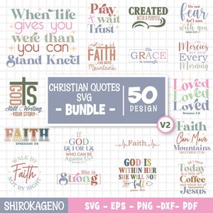 Christian Quotes Svg Bundle, Religious Svg, Scripture Svg, Bible Verse Svg, Blessed Svg, Jesus Svg, God Svg, Faith Svg, Catholic Svg V2