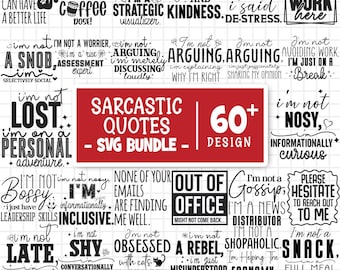 Sarcastic Quotes SVG Bundle, Funny quotes SVG, Adults Svg, Sarcastic Svg, Adult Quotes Svg, Funny Adult Svg, Rude Svg, Cut Files For Cricut