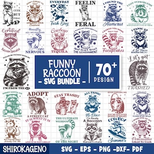 Bundle SVG drôle de raton laveur, citations sarcastiques de raton laveur, dictons animaux mignons, dicton sarcastique animal, Svg de raton laveur à la mode, couper des fichiers pour Cricut