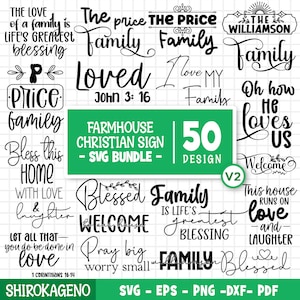 Paquete de svg cristiano de granja, signo de granja svg, fe svg, signo cristiano svg, Jesús svg, signo religioso svg, signo de Jesús svg, Dios svg V2