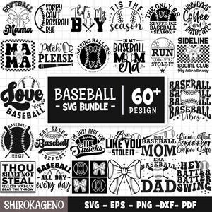 Baseball SVG Bundle, Baseball Quotes svg, Baseball Font svg, Baseball Stitches svg, Baseball Mom, Baseball Heart Svg, Cut Files For Cricut