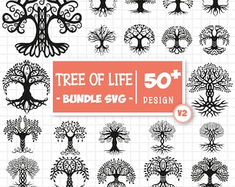 Tree of Life Svg Bundle, Tree of life Clipart, Tree With Roots Svg, Celtic Tree of Life Svg, Family Reunion Svg, Cut Files For Cricut V2