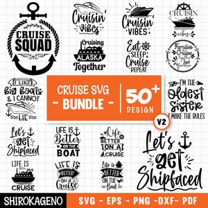 Cruise Svg Bundle, Anchor Svg, Boat Svg, Family Trip Svg, Cruise Squad Svg, Vacation, The Cruise Ship, Oh Ship Svg, Cut Files For Cricut V2