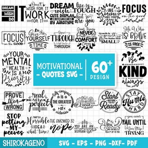 Motivations-Zitate-Svg-Bundle, Inspirierendes Design