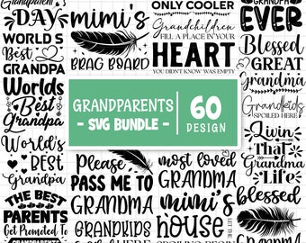 Grandparents Svg Bundle, Grandma Svg, Grandpa Svg, Nana svg Bundle, Parents and Grandparents Svg, Grandma Life Svg, Cut Files For Cricut
