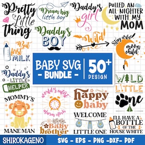 Baby Svg Bundle, Baby Onesie Svg, Funny Baby svg, Baby Newborn Svg Bundle, Baby Quote Bundle, Cute Baby Sayings Svg, Cut Files For Cricut
