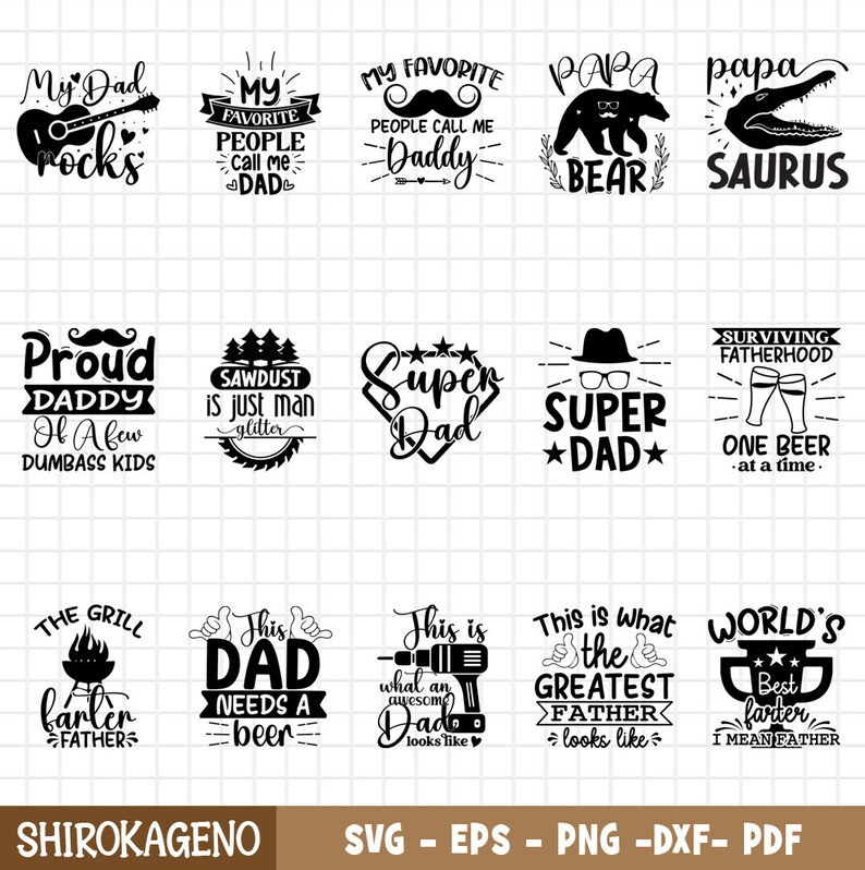 Dad Life Svg Bundle, Fathers Day Svg, Dad Svg, Father Svg, Papa Svg ...