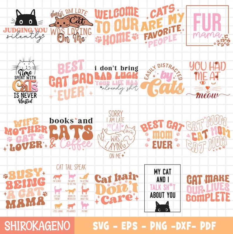 Cat Svg Bundle,Cat Shirt Svg,Cat Quotes Svg,Crazy Cat Lady Svg,Cat Lady Svg,Cat Sayings Svg,Cat Mama,Pet Silhouette,Cat Silhouette,Cat Clipart,Kitten Svg,Cat Mom Svg,Cat Lover Svg