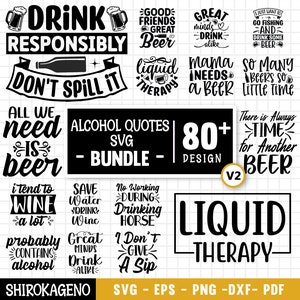 Pacchetto Svg di alcol, Citazioni di bicchierini Svg, Tequila Svg, Divertente bere Svg, Divertenti detti ubriachi Svg, Colpo messicano, File tagliati per Cricut V2