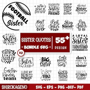 Sister Svg Bundle, Sisters Svg, Funny Sister Quotes Svg, Sibling Svg, Sister Shirt Svg, Sister Greeting Card Quotes, Cut Files For Cricut V2