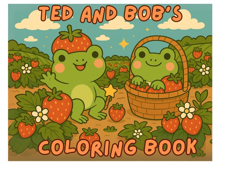 Ted and Bob's Coloring Book - Etsy